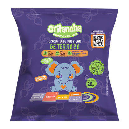 Biscoito de polvilho - Beterraba 20g