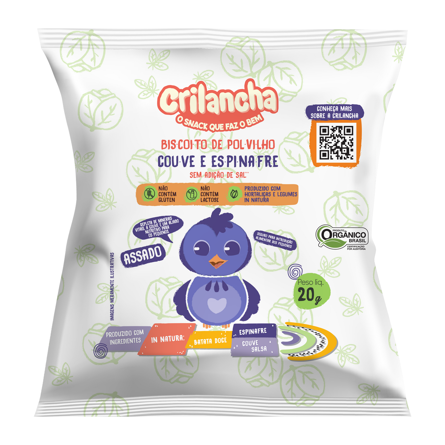 Box Baby (Sem sal) - sabor Couve e espinafre 20g